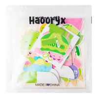 Haooryx 12Pcs Little Dino Gender Reveal Party Honeycomb Centerpieces Decoration, Cartoon Dinosaur Theme Party Table Topper Decoration for Boy or Girl Baby Shower He or She Gender Reveal Party Supplies