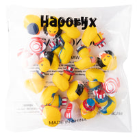 Haooryx 20Pcs Patriotic Rubber Duckies Toys, Novelty Funny Squeeze Ducks Fourth of July Party Supplies Red Blue White Bathtub Duck Toys Baby Shower Float Ducky Independence Day Gift Classroom Reward