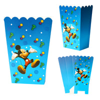 HAOORYX 30 Pack Mickey Popcorn Boxes for Party Decoration Supplies, Treat Box Popcorn Buckets Candy Cookie Snack Containers for Baby Shower, Movie Nights, Carnivals, Theme Birthday Party Favors