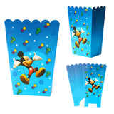 HAOORYX 30 Pack Mickey Popcorn Boxes for Party Decoration Supplies, Treat Box Popcorn Buckets Candy Cookie Snack Containers for Baby Shower, Movie Nights, Carnivals, Theme Birthday Party Favors
