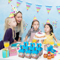 HAOORYX 18 Pack Cocomelon Party Favor Boxes- Paper Candy Treat Box Party Supplies, Cute Chocolate Cookie Snack Container for Baby Shower Goodie Bag Cocomelon Theme Birthday Parties Return Gift Package