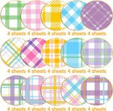 Haooryx 60PCS Easter Pattern Paper Buffalo Plaid Scrapbook Paper Decorative Easter Scrapbook Specialty Craft Paper 11’x11’Double-Sided Spring Pastel Origami Paper for Card Making Scrapbook Decoration
